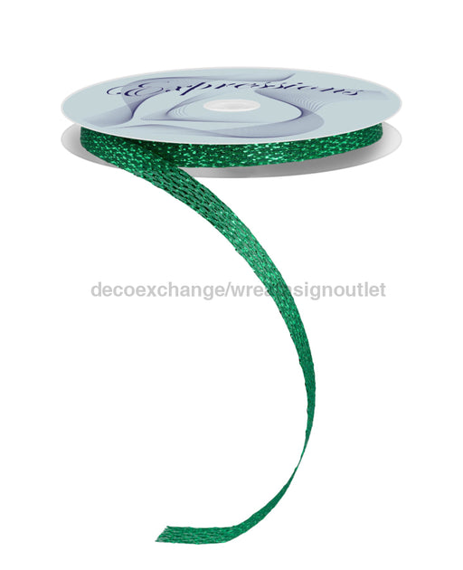 .5’X30Yd Metallic/Pp Corsage Ribbon Emerald Rs403957