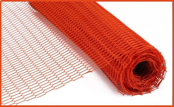 16"X10YD Open Netting Mesh Orange RF242620