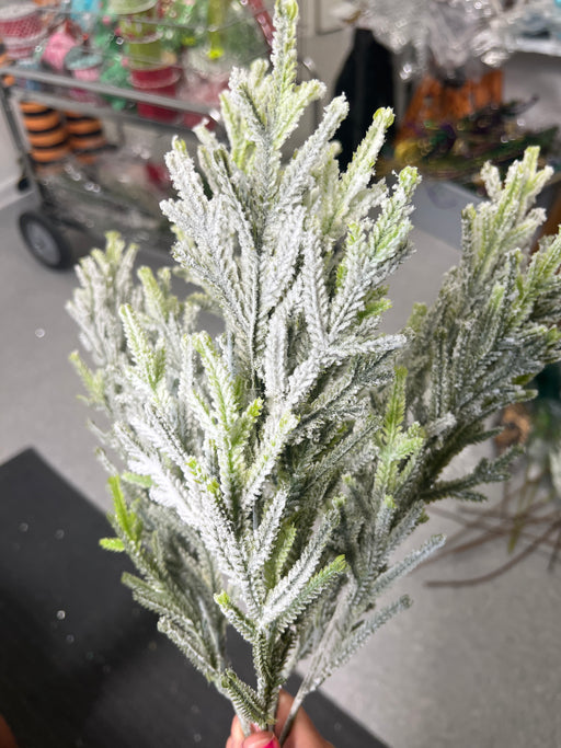 20" Pine Bush With Snow - 5 Stems 83659 - DecoExchange®
