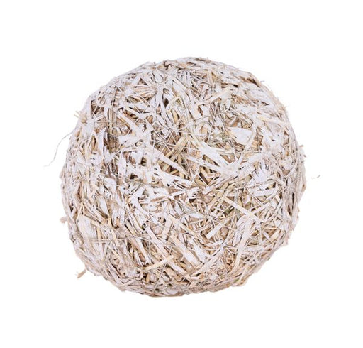 3"DIA Painted Grass Ball Natural/White KC2086