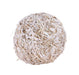 3"DIA Painted Grass Ball Natural/White KC2086