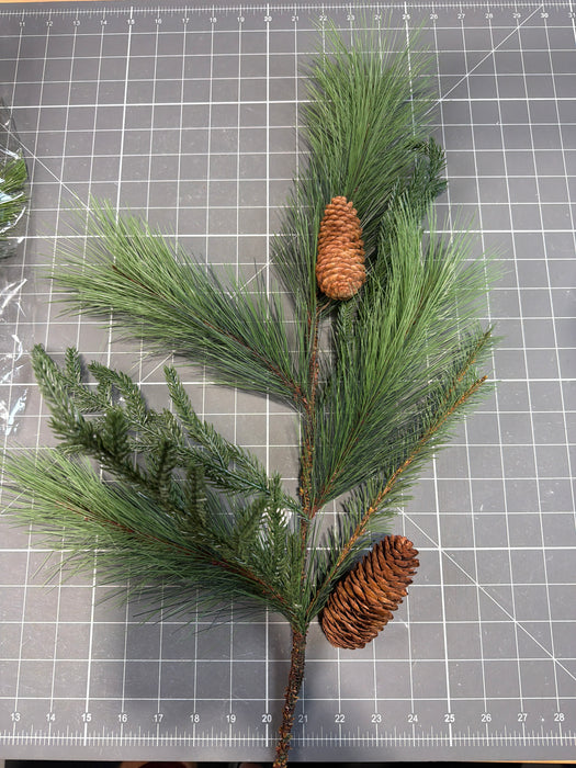 PVC Mixed Pine with Cone Spray 38401