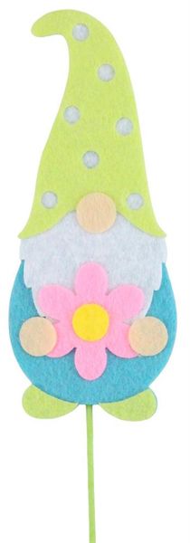 17"OAH Spring Gnome Pick Wht/Lt Grn/Pnk/Ylw/Tqse MN0200