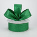 1.5"X10Y Ribbon EMERLD ALL FLAT GLITTER X820609-17 - DecoExchange
