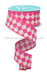 1.5’’X10Yd Antique Diamond Hot Pink/White Rgf162511 Ribbon