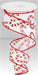 1.5"X10Yd Candy Canes On Faux Royal White/Red RGC143827 - DecoExchange