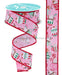 1.5’’X10Yd Christmas Hot Cocoa Mugs Light Pink/Multi RGF196015 Ribbon