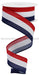 1.5’’X10Yd Faux 3-In-1 Vertical Stripe Red/White/Blue RGE1608A1 Ribbon