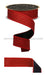 1.5"X10Yd Fine Glitter/Fused Red/Black LX3097MA - DecoExchange