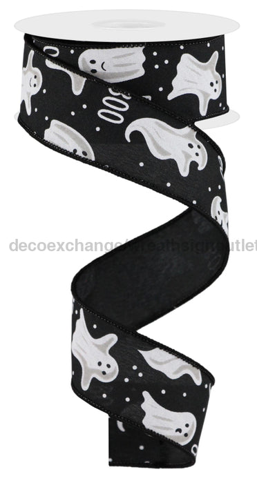 1.5’’X10Yd Ghosts/Boo Black/White Rge181302 Ribbon