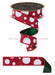 1.5’’X10Yd Giant Multi Polka Dots/Fused White/Red/Emerald LX323867 Ribbon