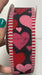 1.5X10Yd Hand Drawn Hearts/Thin Stripe Black/Red/Hot Pink/White Rga8948 Ribbon