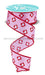 1.5’’X10Yd Hearts/Stripes White/Red/Pink RGF191027 Ribbon
