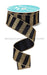 1.5’’X10Yd Horizontal Glitter Stripes Black/Gold RGF196686 Ribbon