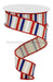 1.5"X10Yd Horizontal Stripe On Royal Cream/Red/Blue/White RGA120464 - DecoExchange