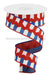 1.5"X10Yd Horizontal Stripe/Royal Ricrac Red/White/Blue RG2067A1 - DecoExchange