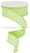 1.5’’X10Yd Horizontal Stripes/Royal Lime Green/White RG1780E9 Ribbon