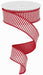 1.5’’X10Yd Horizontal Stripes/Royal Red/White RG178024 Ribbon