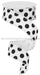 1.5’’X10Yd Large Polka Dot White/Black Rg158627 Ribbon