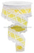 1.5"X10Yd Line Check/Lace Yellow/White RGA856529 - DecoExchange
