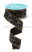 1.5"X10Yd Mini Glitter Dots Black/Gold RGF171986 - DecoExchange