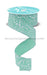 1.5’’X10Yd Mini Glitter Dots Mint Green/Irid White RGF1733AN Ribbon