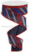 1.5X10Yd Multi Diagonal Stripes/Royal Navy Blue/Red/Blue/White Rgb130119 Ribbon