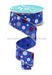 1.5’’X10Yd Multi Polka Dot Ryl Blue/Silver/White/Red RGF186425 Ribbon