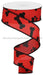 1.5"X10Yd Paw Print/Bones On Royal Red/Black RGA114724 - DecoExchange