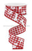 1.5X10Yd Pawprints And Bones On Gingham Red/White Rge186924 Ribbon