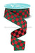 1.5’’X10Yd Print Glitter Check Red/Emerald Green RGH10594N Ribbon