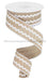 1.5"X10Yd Ricrac Light Beige/White RG200827 - DecoExchange®