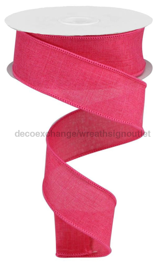 1.5’’X10Yd Royal Burlap Hot Pink RG127811 Ribbon