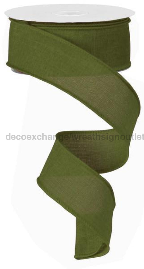 1.5"X10Yd Royal Burlap Moss Green RG127852 - DecoExchange