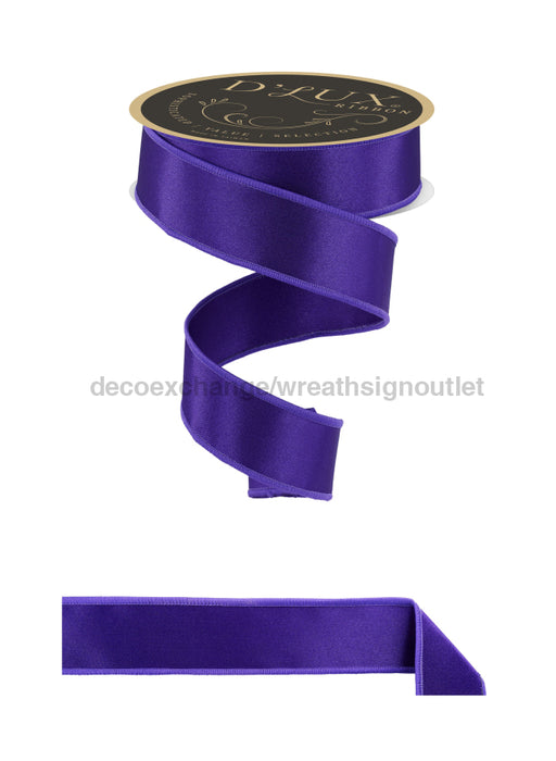1.5’’X10Yd Satin Fused Purple Lx400523 Ribbon