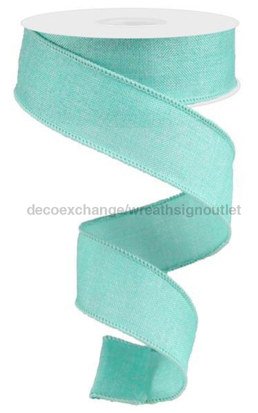 1.5"X10Yd Shiny Royal Burlap Aquamarine RG01880FC - DecoExchange