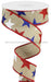 1.5’’X10Yd Star On Royal Lt Beige/White/Red/Navy RG0192501 Ribbon