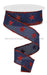 1.5’’X10Yd Stars On Royal Navy Blue/Red RGA11092C Ribbon