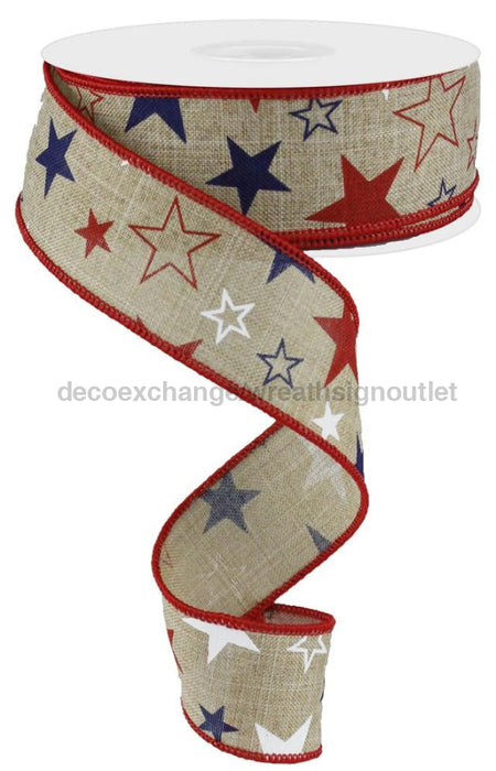 1.5’’X10Yd Stars Print/Royal Red/White/Blue RG1513KY Ribbon