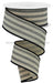 1.5’’X10Yd Ticking Stripe Tan/Black Rge1493Cm Ribbon