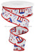 1.5’’X10Yd Uncle Sam/Fireworks/Royal White/Red/Blue RGC116727 Ribbon
