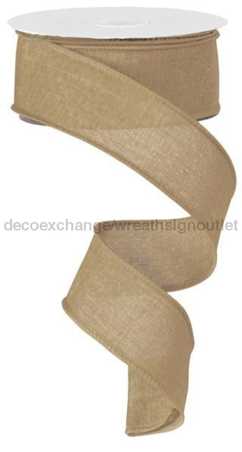 1.5"X50Yd Royal Burlap Beige RG527801 - DecoExchange
