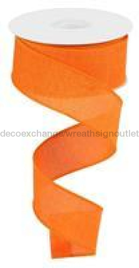 1.5"X50Yd Royal Burlap New Orange RG5278HW - DecoExchange