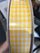 1.5"X50YD Yellow-WHT GINGHAM Ribbon 50901 - DecoExchange