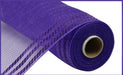 10.25"X10Yd Border Stripe Metallic Mesh Purple W/Purple Foil Re850223 - DecoExchange