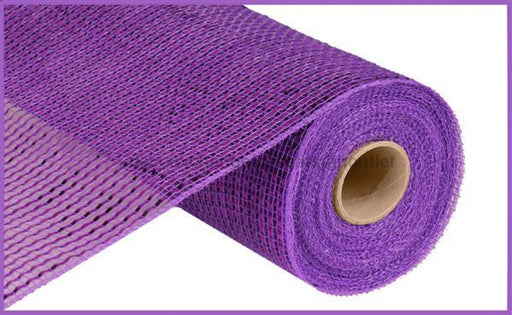 10.25"X10Yd Deluxe Wide Foil Mesh Purple W/Purple Foil RE134123 - DecoExchange