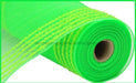 10.25"X10Yd Drift/Pp Wide Border Mesh Lime Green RY811430 - DecoExchange®