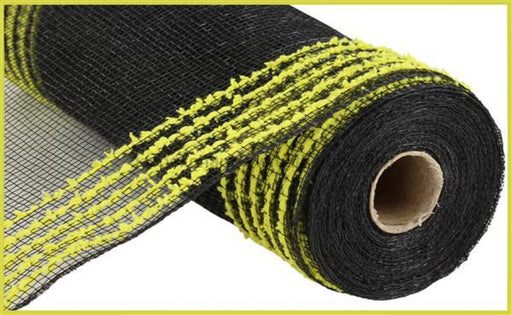 10.25’X10Yd Drift/Pp Wide Border Mesh Black/Yellow Ry8115Aa