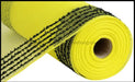 10.25"X10Yd Drift/Pp Wide Border Mesh Yellow/Black RY8115F4 - DecoExchange®