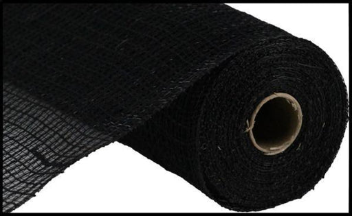 10.25"X10Yd Faux Jute/Pp Check Black RY831302 - DecoExchange